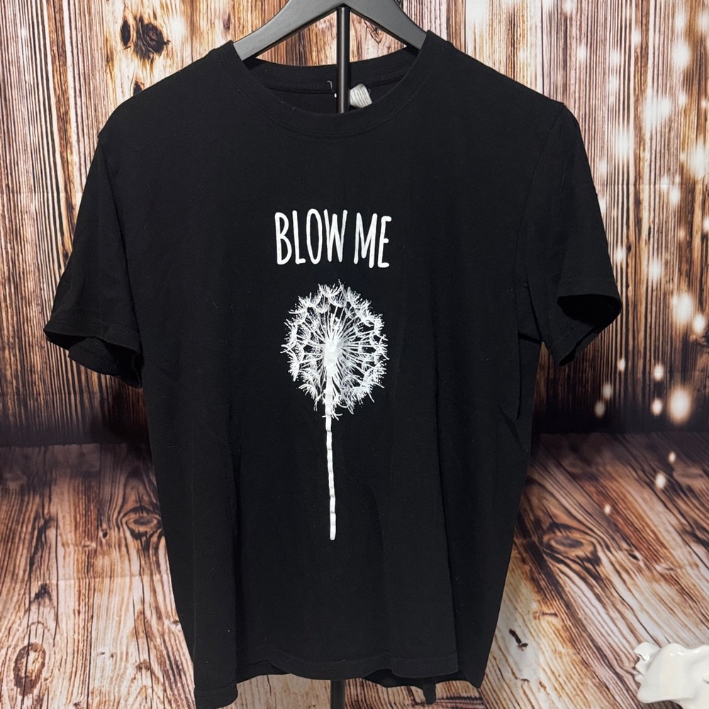 Black Graphic Funny Tee
